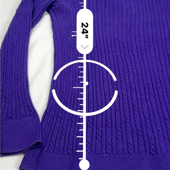 Talbots Vibrant Purple Knit Sweater - Picture 9 of 12
